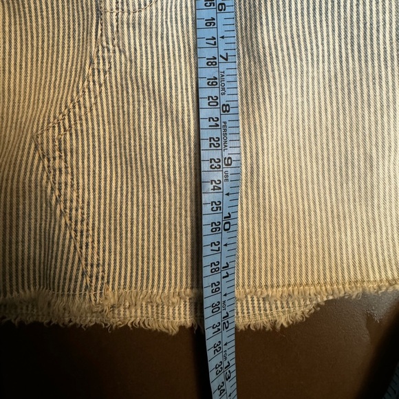 Y2K AMERICAN EAGLE OUTFITTERS Women’s Mini Skirt Blue Ticking Striped Cargo EUC - Picture 13 of 13